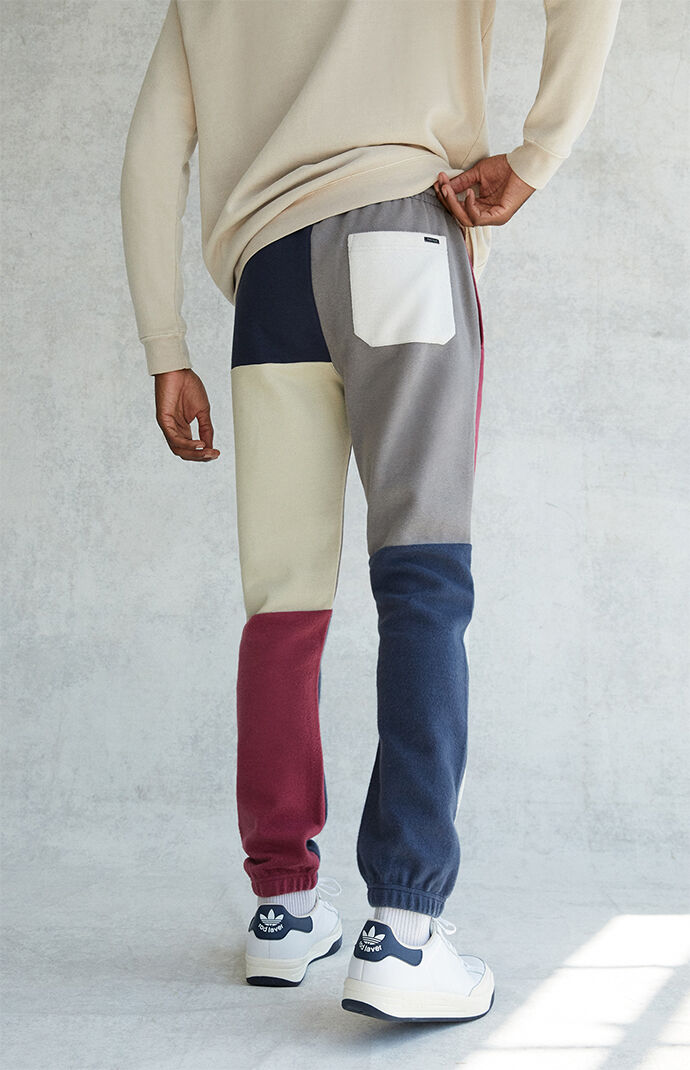 Basic Patchwork Sweat Pants