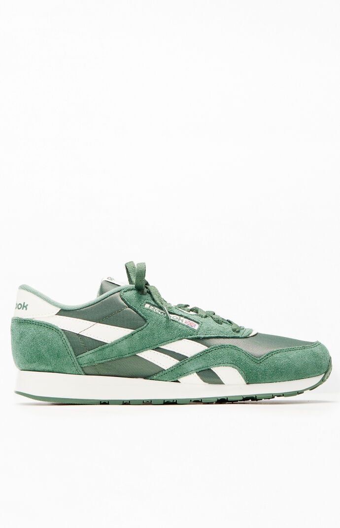 Reebok classic green suede trainers 2025