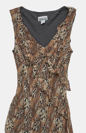 2000s Animal Print Midi Dress image number 2