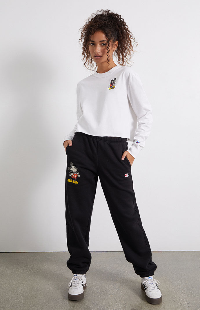 Champion oversized sweatpants discount