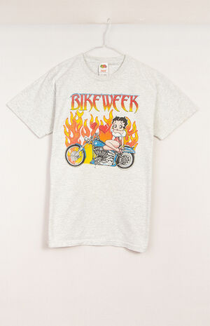 Upcycled Betty Boop Bike T-Shirt image number 1