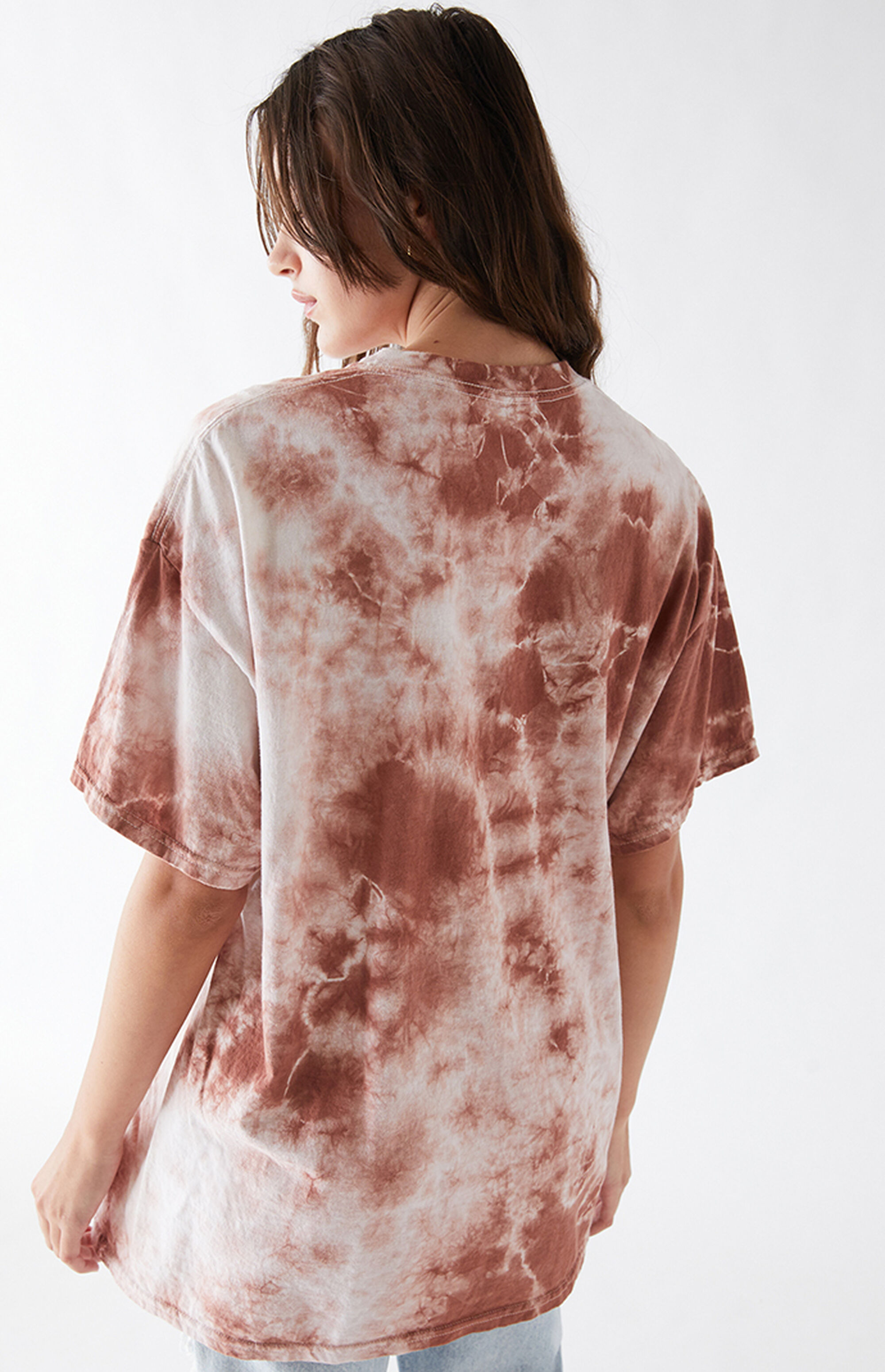 Golden Hour Watercolor Flowers Tie Dye TShirt PacSun