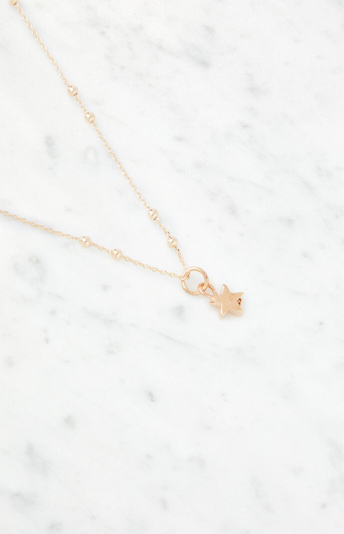Star And Beaded Chain Necklace