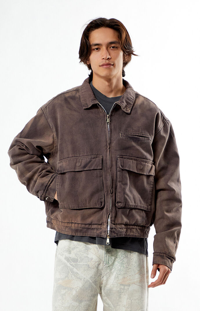 Pacsun Tan Vintage Gas Jacket | Pacsun