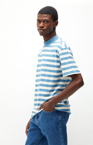 Striped Mock Neck T-Shirt image number 3