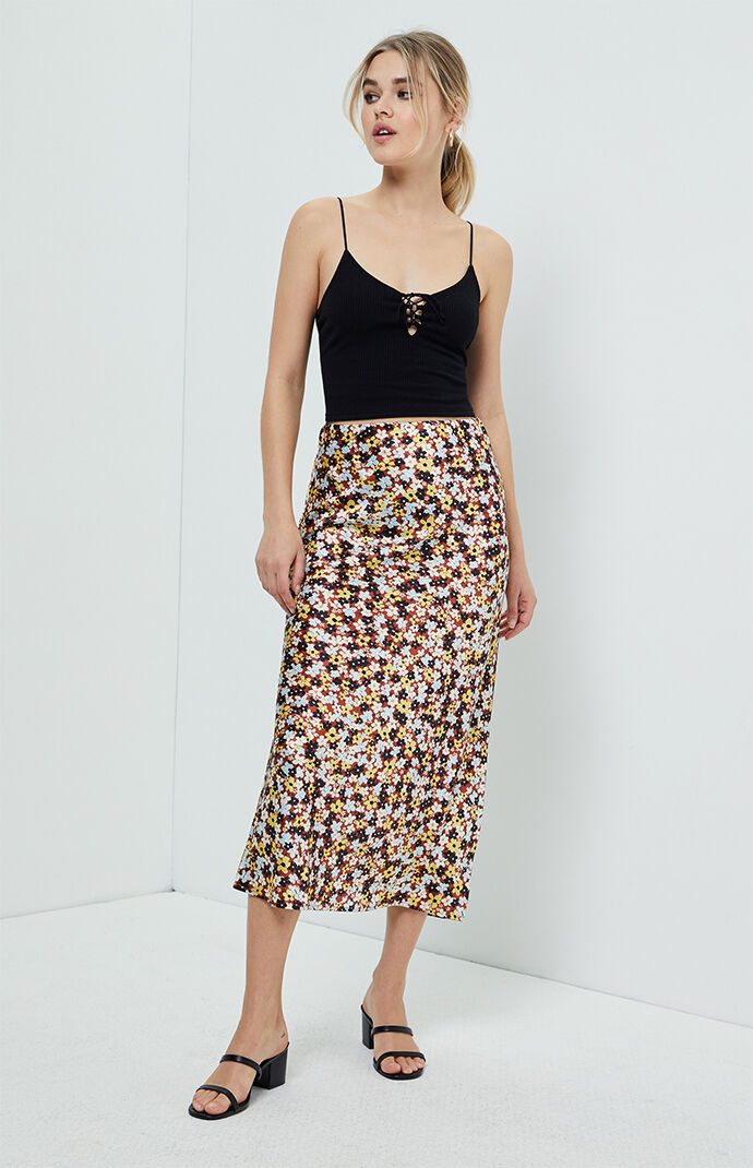 midi slip skirt