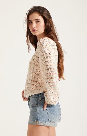 Jamie Denim Micro Shorts Medium Blue image number 3