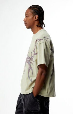 Tan Metallic Cyber T-Shirt image number 3