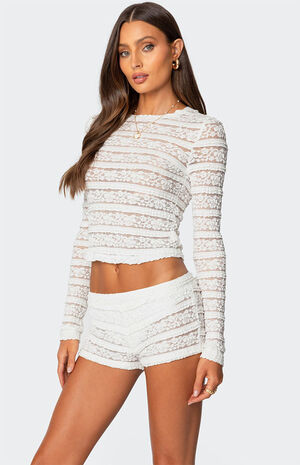 Maisley Sheer Lace Top image number 3