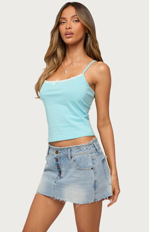 Emmaline Lacey Striped Tank Top image number 2