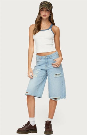 Eida Contrast Ribbed Tank Top image number 4