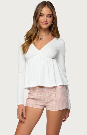 Kenzie Long Sleeve Babydoll Top image number 1