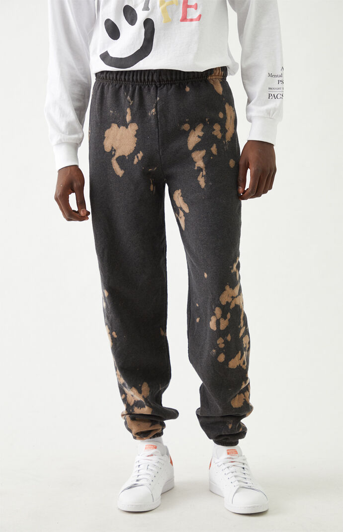 Bleached hotsell black sweatpants