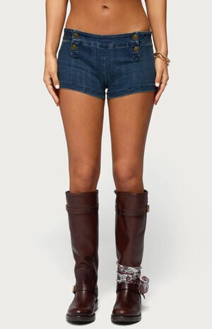 Sashe Stretchy Denim Shorts image number 1