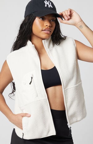 Active Ski Fleece Back Track Sherpa Vest image number 3