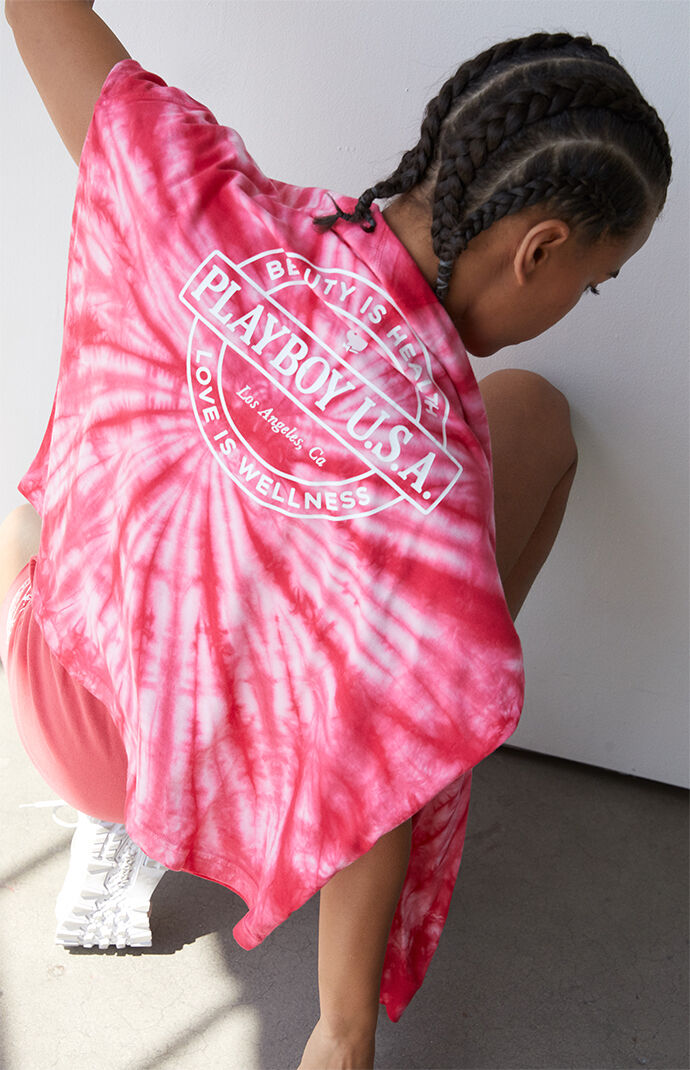 By PacSun Tie Dye Warm Up Long Sleeve T-Shirt