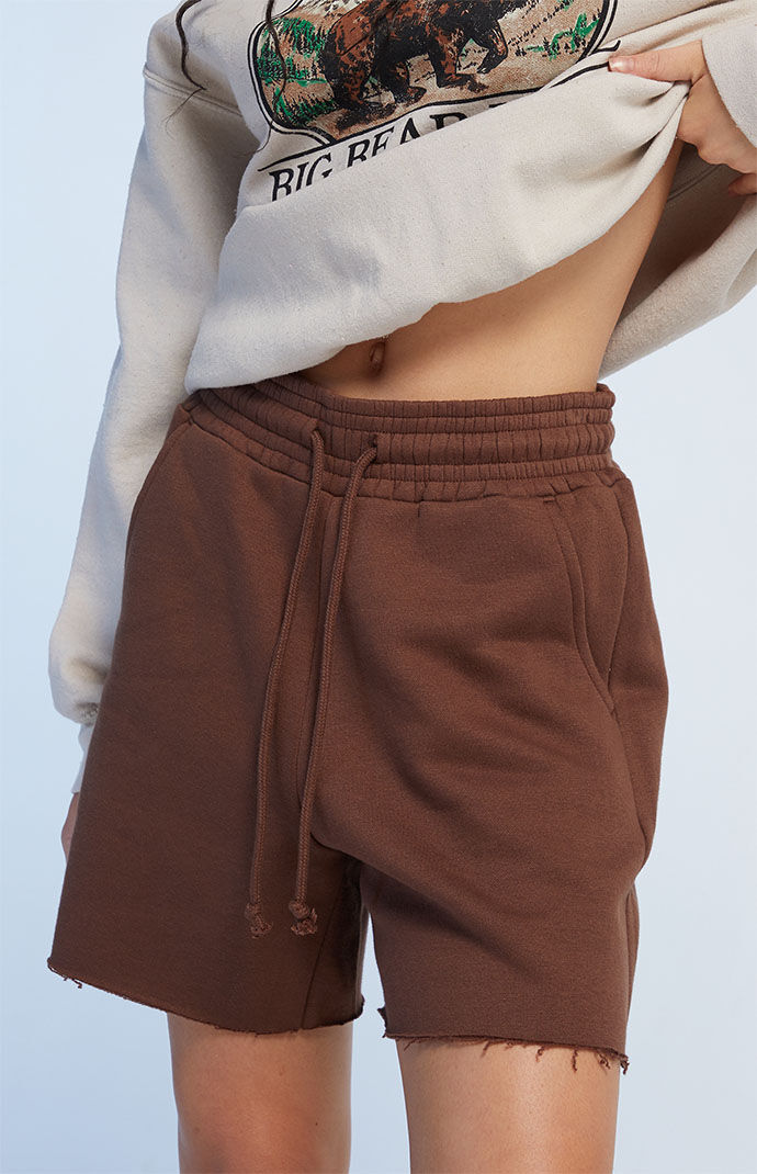 Long sweat shorts sale womens