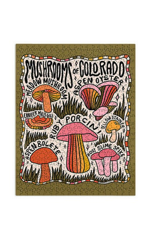 Doodle By Meg Mushrooms Of Colorado Jigsaw Puzzle