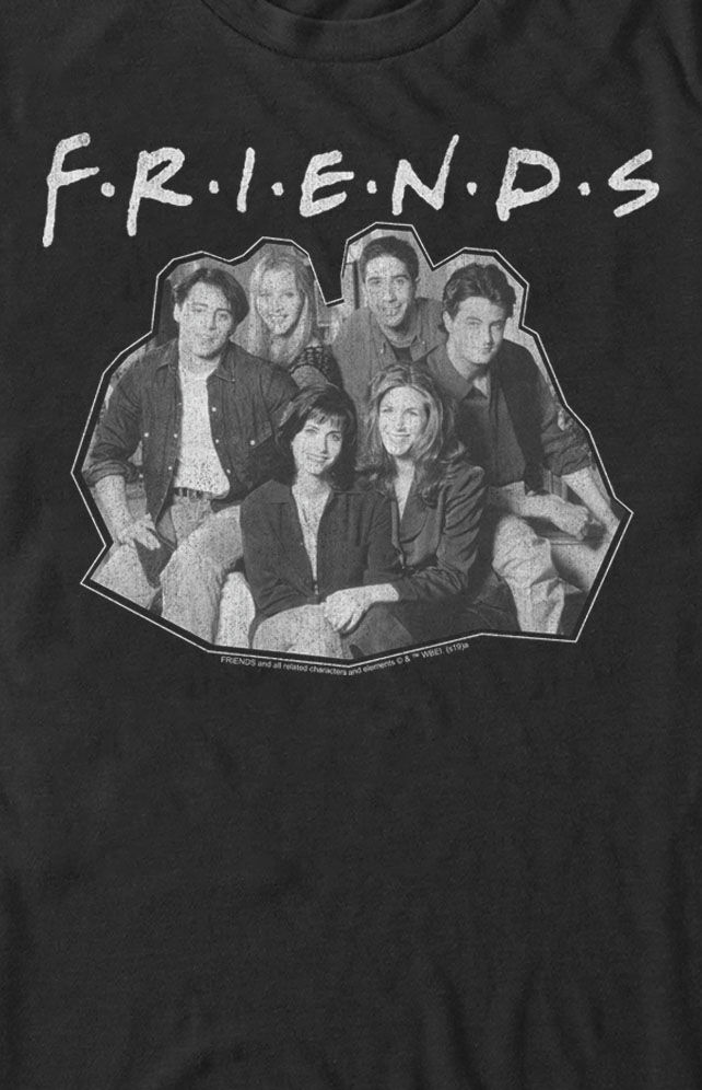 Friends black t shirt best sale