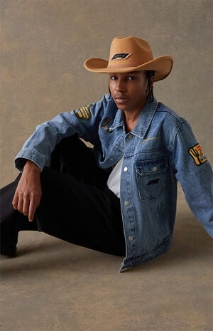 x Pacsun United States Grand Prix 2025 Wheat F1 Cowboy Hat image number 1
