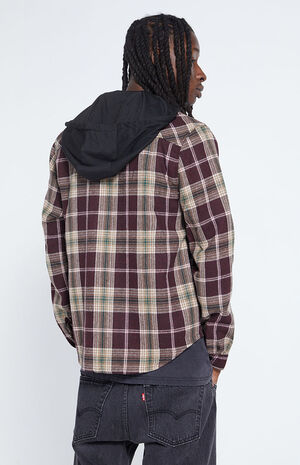 Mellen Hooded Flannel Shirt image number 3
