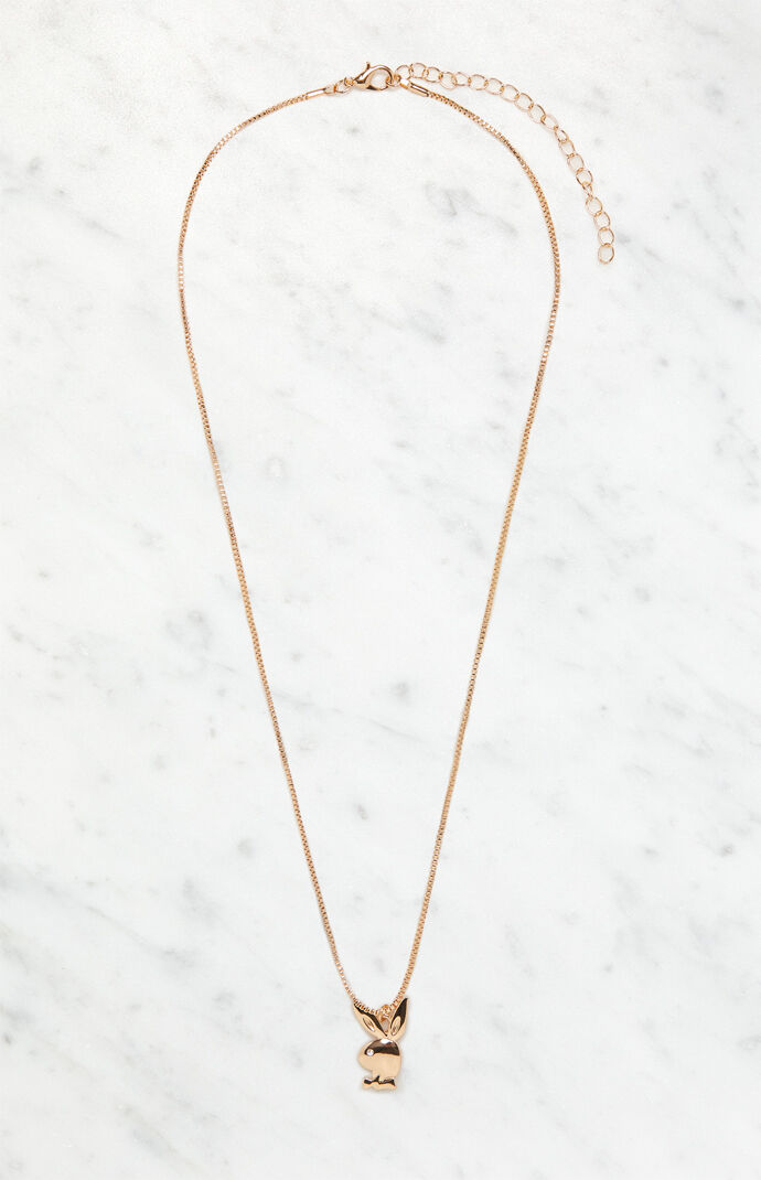 Gold Simple Bunny Necklace