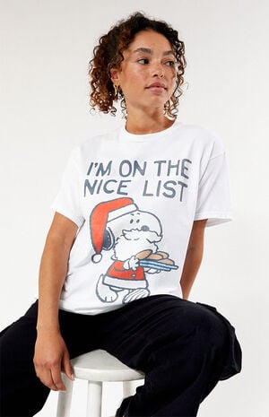 Snoopy Nice List T-Shirt image number 1