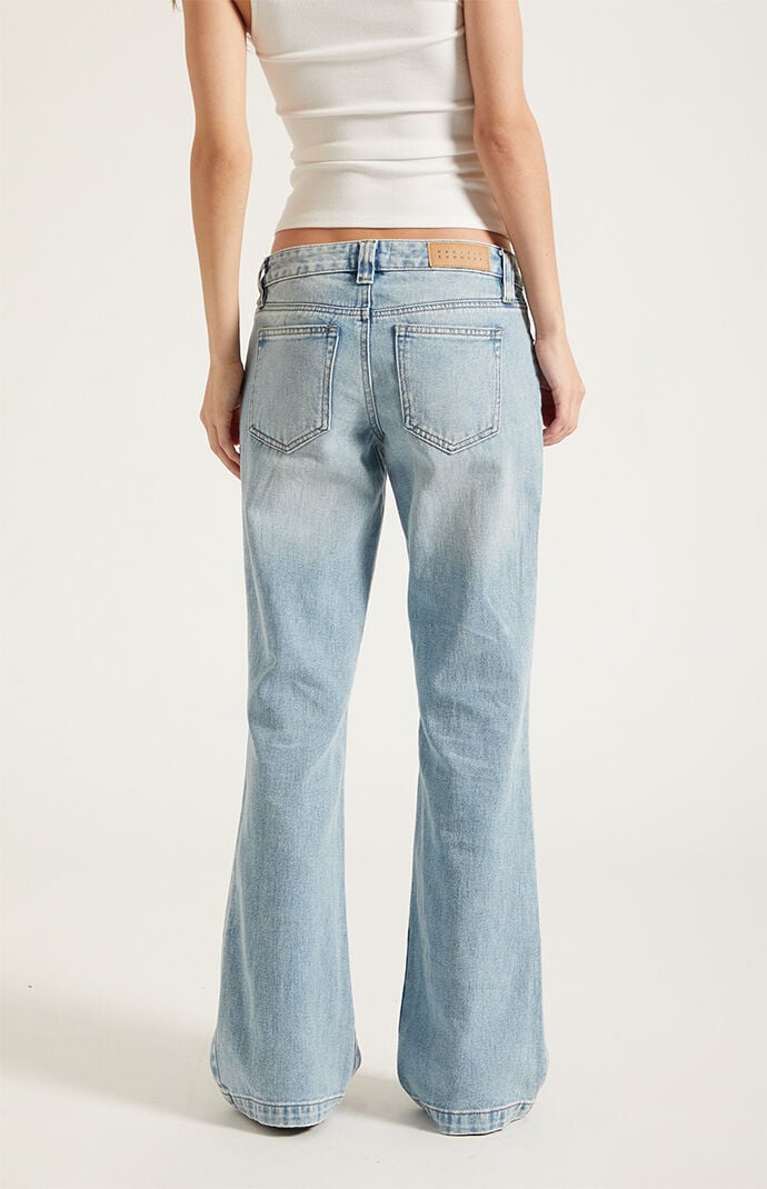 Pacsun Charlie Low Rise Baggy Bootcut Jeans Light Blue