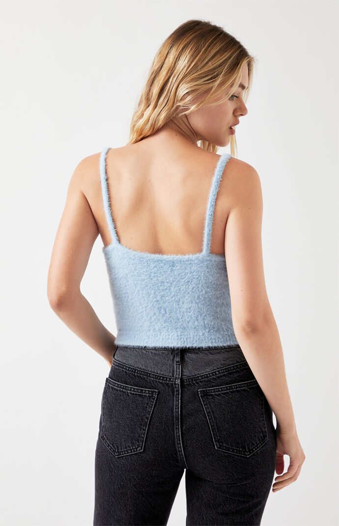 Fuzzy Sweater Tank Top