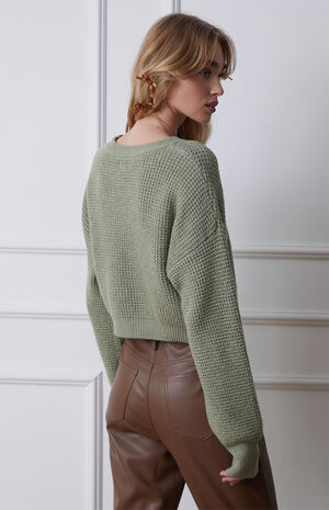 Eco Clover Waffle Knit Sweater image number 4