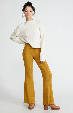 Spacedye Ribbed Flare Pants image number 1