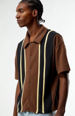 Brown Sloan Textured Camp Shirt