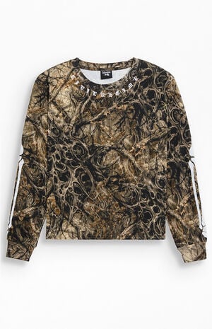 Hostility Camo Long Sleeve T-Shirt image number 1