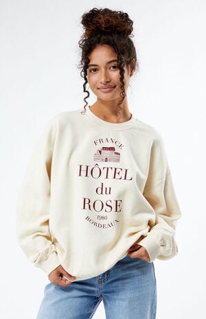 France Hotel du Rose Crew Neck Sweatshirt image number 3