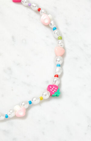 Strawberry Mushroom Choker Necklace image number 4