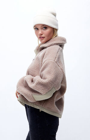 The North Face Eco Platte Sherpa Zip Sweatshirt Pacsun