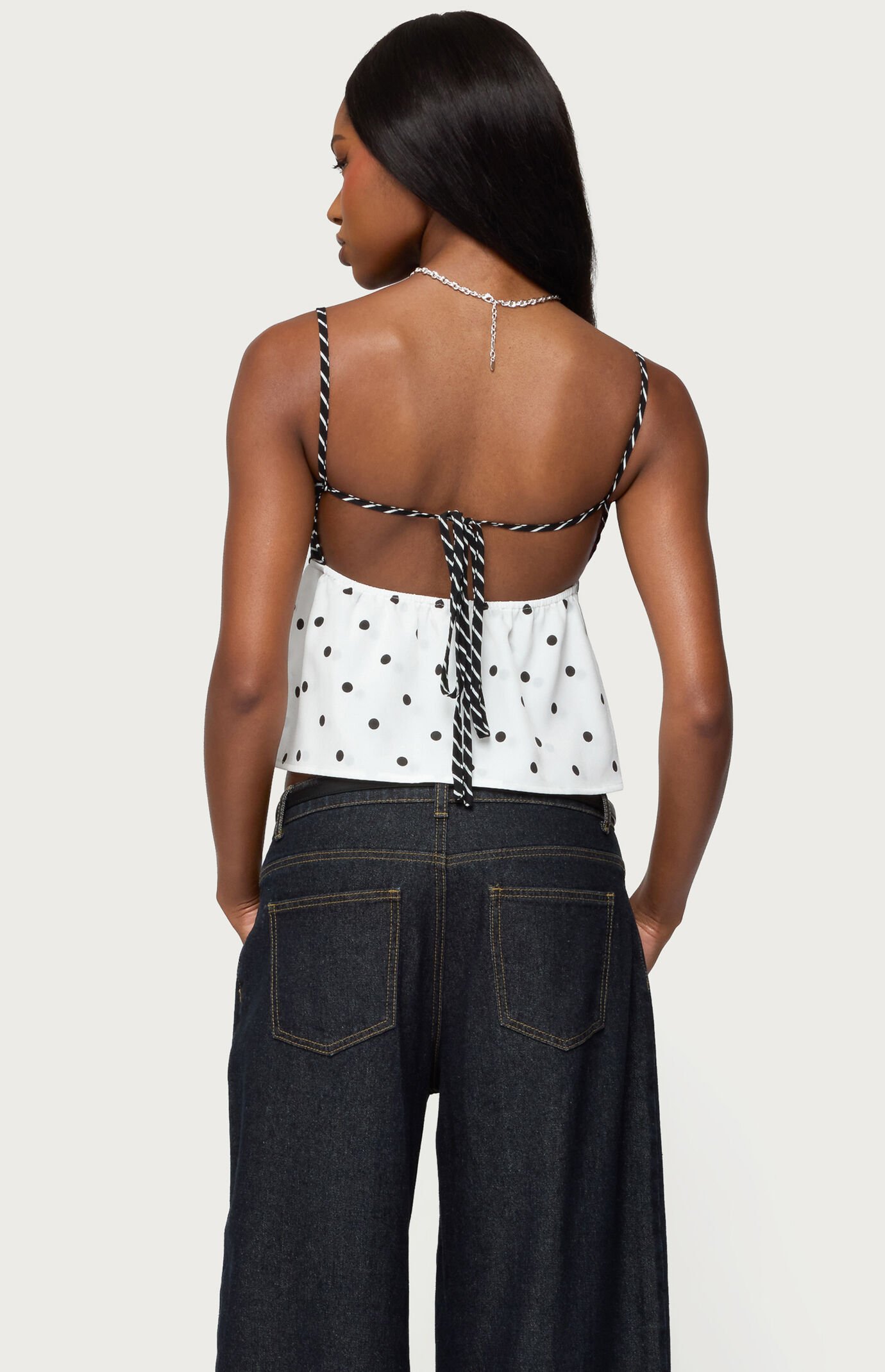 Edikted Tilly Mixed Print Top