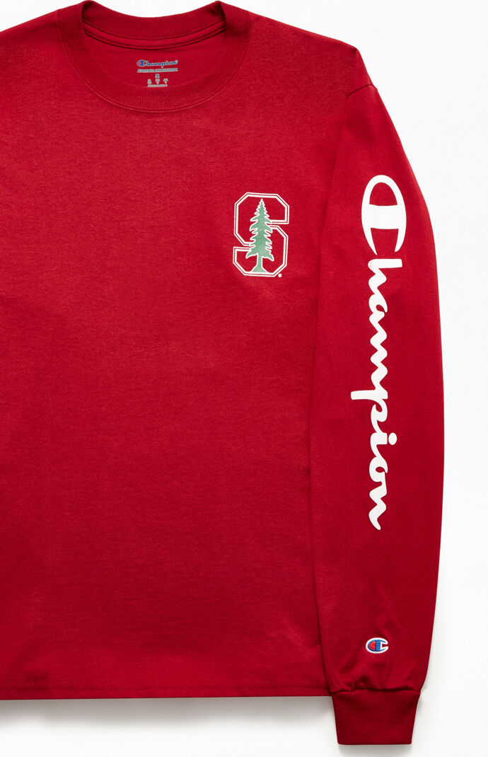 champion long sleeve shirt red