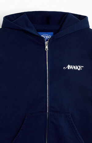 Navy Logo Full Zip&nbsp;Hoodie image number 3