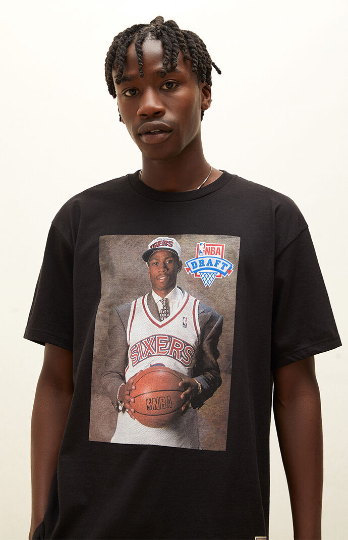 allen iverson draft day shirt
