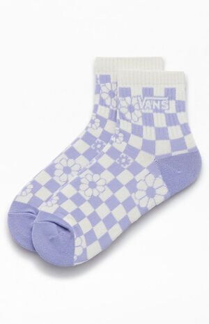 Checkerboard PNP Half Crew Socks image number 1