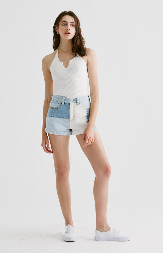 Notch Neck Halter Top