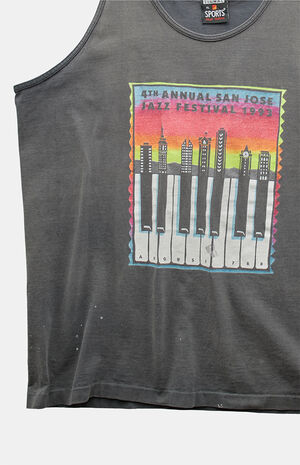 90s San Jose Jazz Festival Graphic Tank image number 2