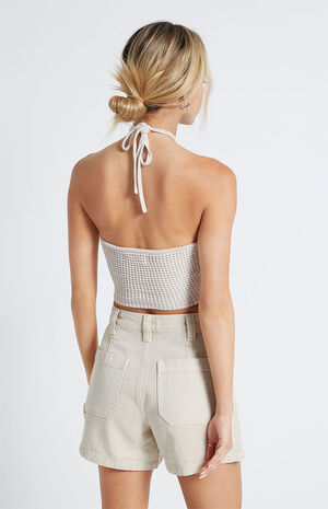 Handkerchief Hem Halter Top image number 3