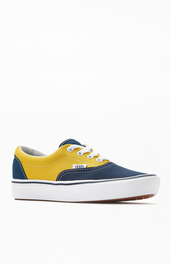 vans shoes blue and yellow