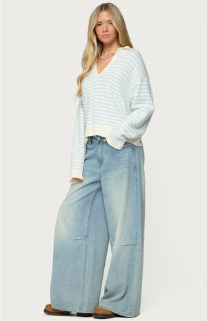 Copenhagen Oversized Striped Sweater image number 4