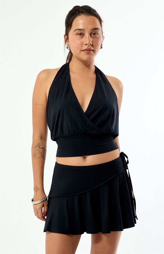 Beverly and Beck Asymmetrical Mini Skirt