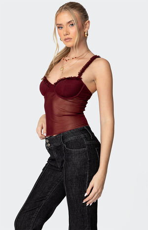 Mercy Sheer Mesh Bra Top image number 3