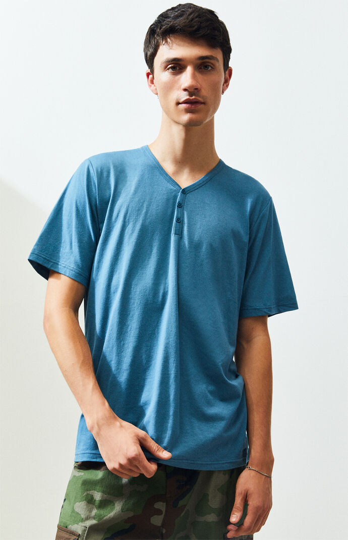 Navy Henley T-Shirt