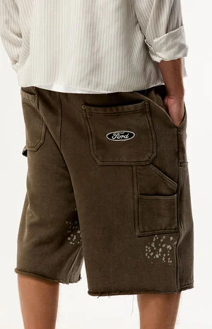 Fleece Carpenter Sweat Shorts image number 4